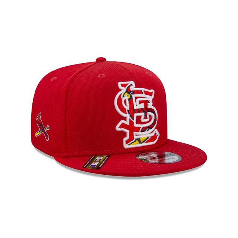 MLB St. Louis Cardinals Batting Practice 9Fifty Snapback (JDV8128) - Red New Era Caps